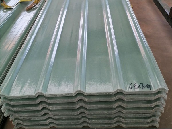 耐腐蚀760型透光玻璃钢屋顶波浪瓦化工厂屋面玻璃钢透明瓦采光瓦
